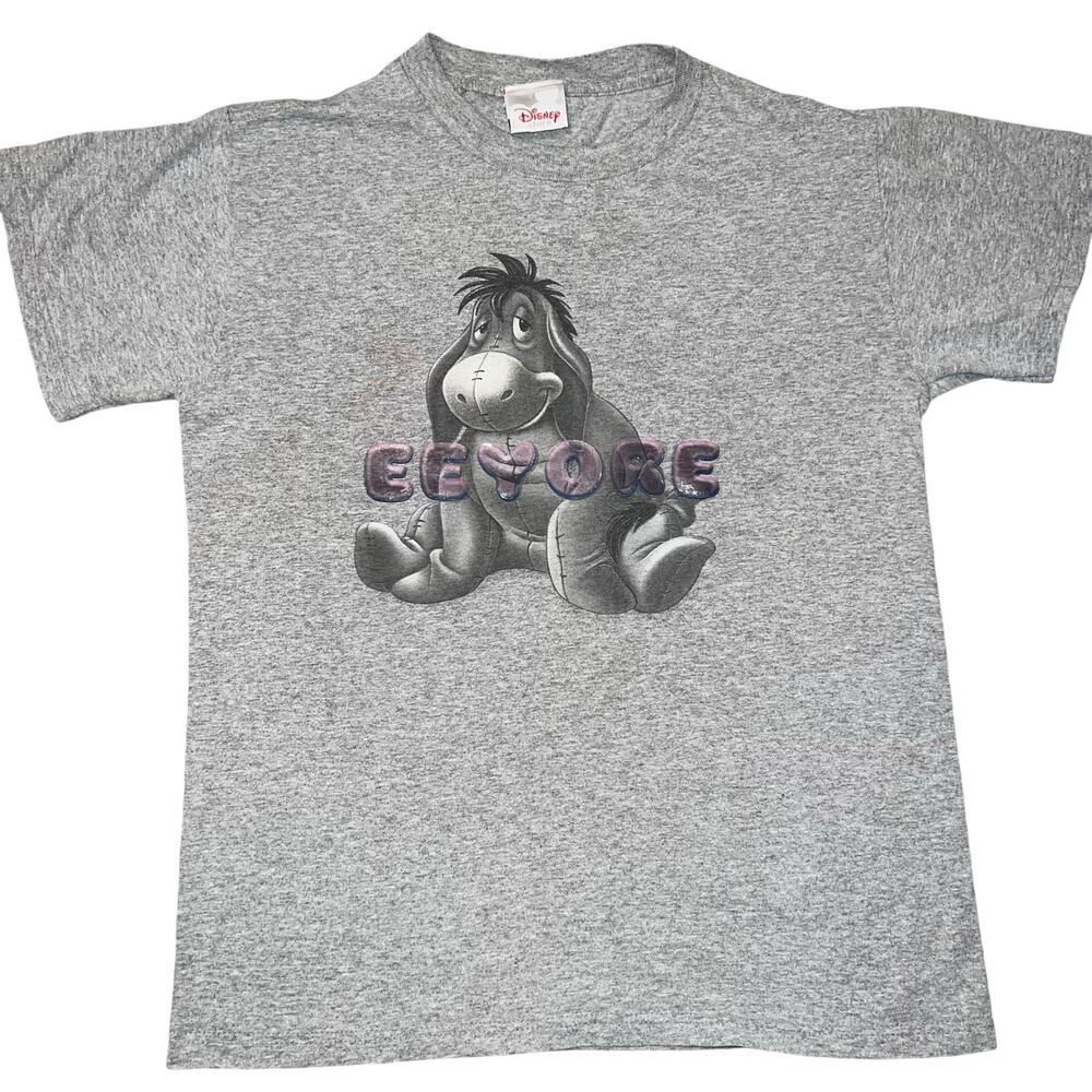 Vintage Disney's winnie the pooh Eeyore graphic T Shirt small Gray Disney World